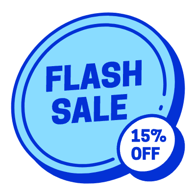 Flash Sale Circles Element from Vector Badges Set