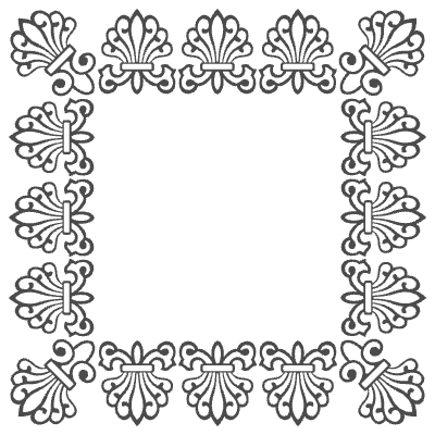 Baskerville Frame 1 Element from Type Ornaments Set
