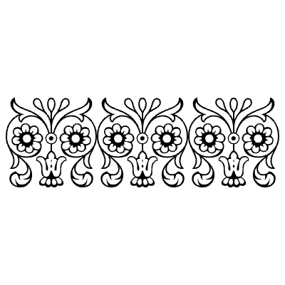 Bodoni Frame Continuous 18 Element from Type Ornaments Set