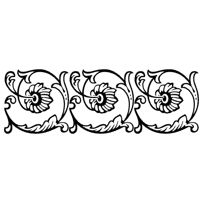Bodoni Frame Continuous 25 Element from Type Ornaments Set