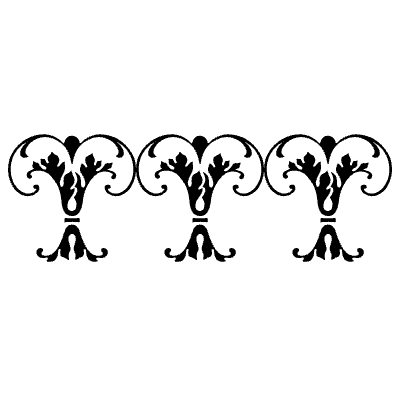 Bodoni Frame Continuous 3 Element from Type Ornaments Set