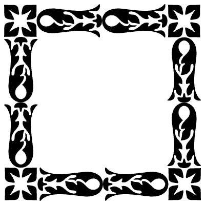 Bodoni Frames 2 Element from Type Ornaments Set