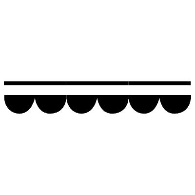 Garamond Frame Continuous 6 Element from Type Ornaments Set
