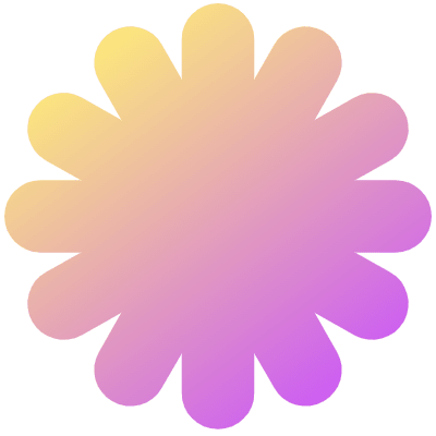 Geometric Shape Circle 2 Element from Gradient Shapes Set