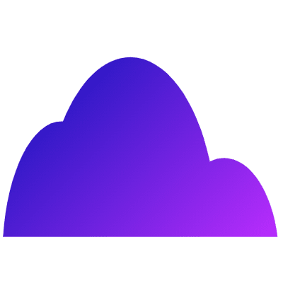 Geometric Shape Cloud Element from Gradient Shapes Set