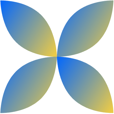 Geometric Shape Flower 1 Element from Gradient Shapes Set