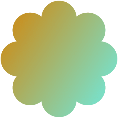 Geometric Shape Flower 2 Element from Gradient Shapes Set