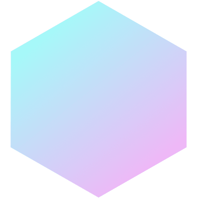 Geometric Shape Hexagon Element from Gradient Shapes Set