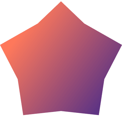 Geometric Shape Star 5 Element from Gradient Shapes Set