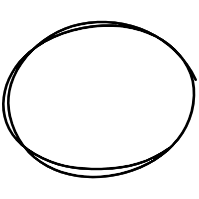 Line Highlight Eclipse 2 Element from Variable Scribbles Set