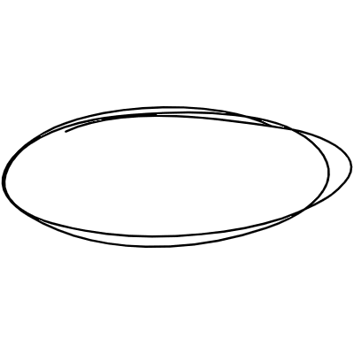 Line Highlight Eclipse Element from Variable Scribbles Set