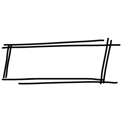 Line Highlight Scribble Rectangle 3 Element from Variable Scribbles Set