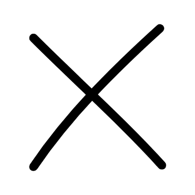 Line Cross Element from Variable Scribbles Set