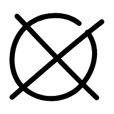 Line Cross Circle Element from Variable Scribbles Set