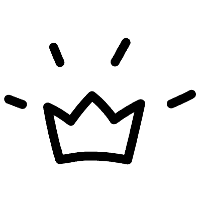 Line Crown Element from Variable Scribbles Set