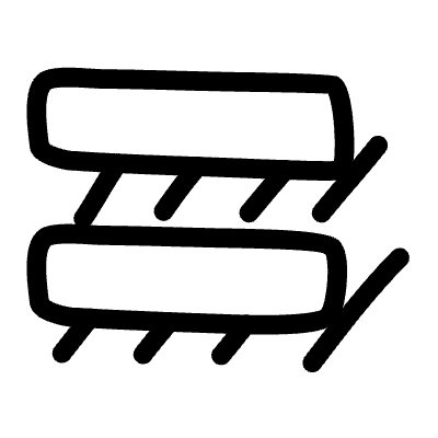 Line Equal Shadow Element from Variable Scribbles Set