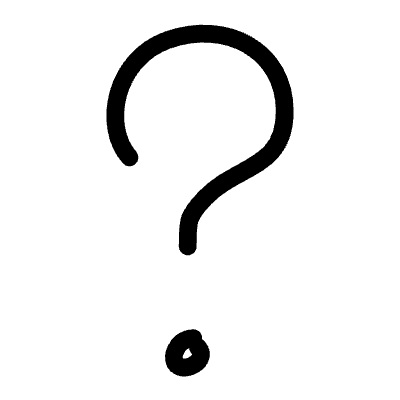 Line Question Stroke Element from Variable Scribbles Set