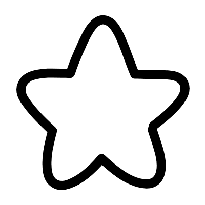 Line Star Element from Variable Scribbles Set