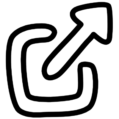 Lines External Link Element from Variable Scribbles Set