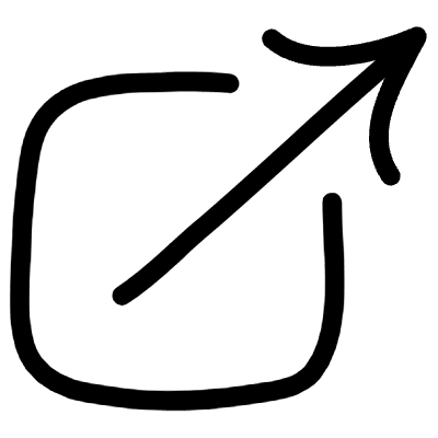 Lines External Link Stroke Element from Variable Scribbles Set