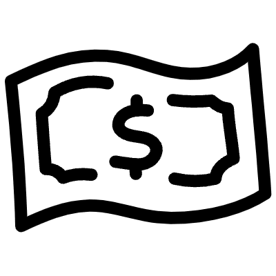Lines Note Dollar Element from Variable Scribbles Set