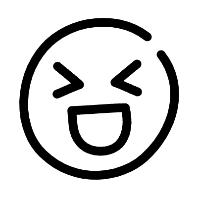 Lines Smiley Laugh 1 Element from Variable Scribbles Set