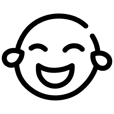 Lines Smiley Laugh Element from Variable Scribbles Set