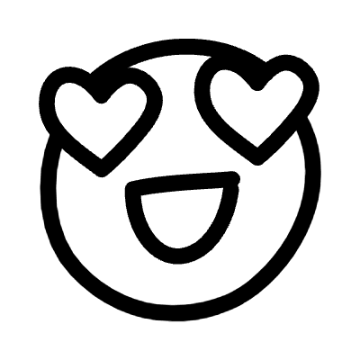 Lines Smiley Love Element from Variable Scribbles Set