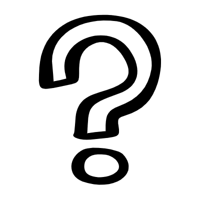 Question Sign Element from Beveled Scribbles Set