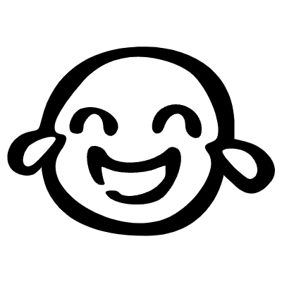 Smiley Laughter Element from Beveled Scribbles Set