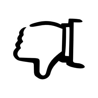 Thumbdown Element from Beveled Scribbles Set