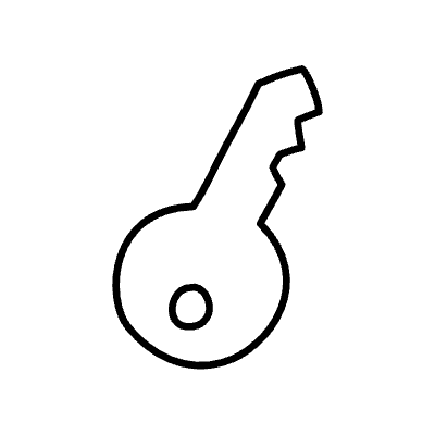 Line Key Non Filled Element from Variable Scribbles Set