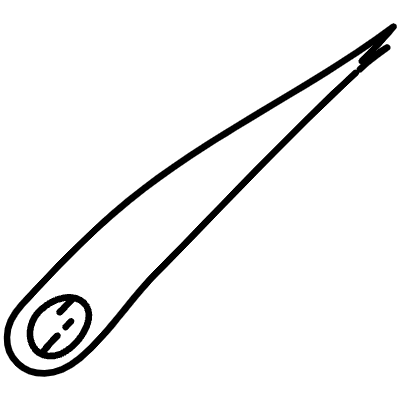 Line Meteor Comet Non Filled Element from Variable Scribbles Set