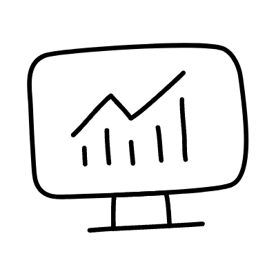 Line Monitor Graph Non Filled Element from Variable Scribbles Set
