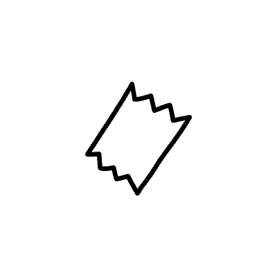 Line Tape Short Non Filled Element from Variable Scribbles Set