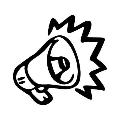 Megaphone Element from Beveled Scribbles Set
