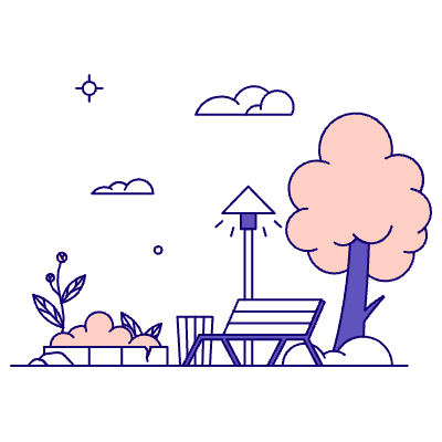 Park Illustration from Bangalore - Pro Set