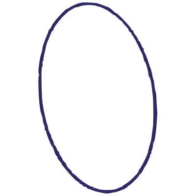 Minimalist Elipse Element from Inked Shapes Set