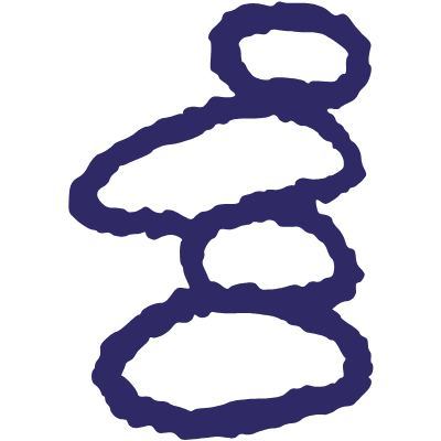 Nature Stone Stack 1 Element from Inked Shapes Set