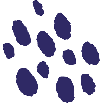 Repeating Sheetah Pattern Element from Inked Shapes Set