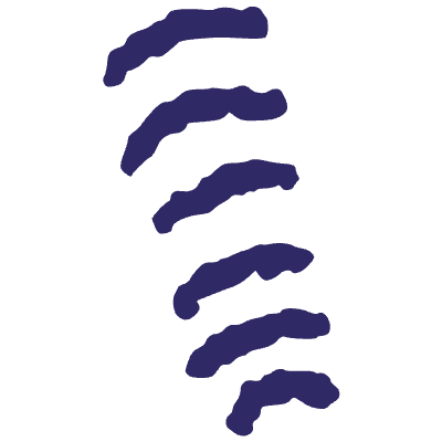 Repeating Wave Element from Inked Shapes Set