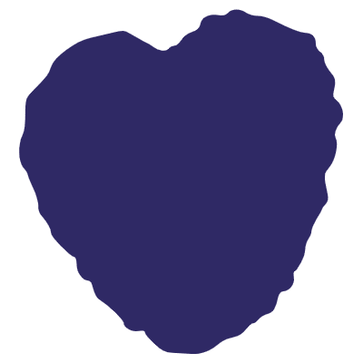 Shape Bubble Heart Element from Inked Shapes Set