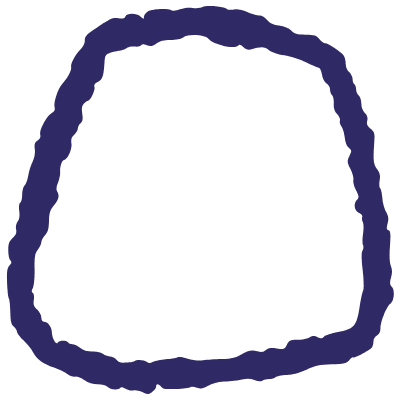 Shape Bubble Hollow Square Element from Inked Shapes Set