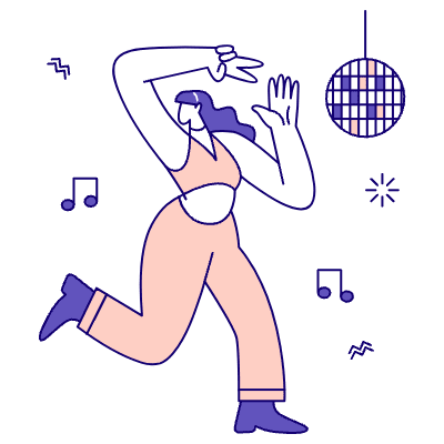 Dancing Illustration from Bangalore - Pro Set
