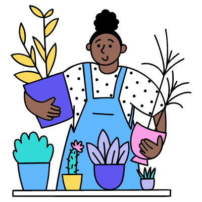Growing Plants Illustration from Dhaka Set