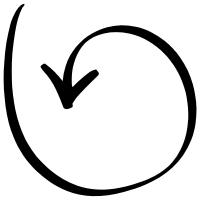 Circular Doodle Arrow Element from Beveled Scribbles Set