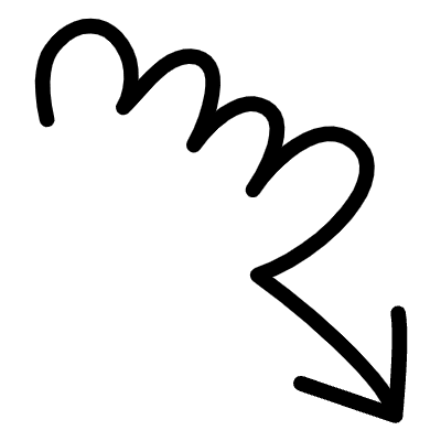 Spiral Arrow Line 4 Element from Variable Scribbles Set