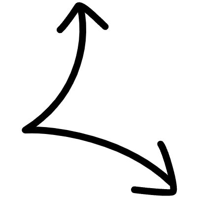 Split Line Arrow 1 Element from Variable Scribbles Set