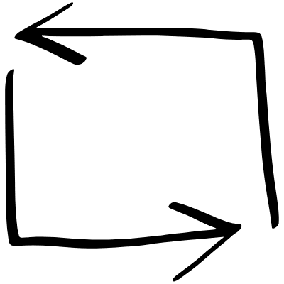 Sync Rectangle Doodle Arrows Element from Beveled Scribbles Set