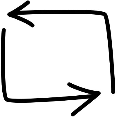Sync Rectangle Line Arrows Element from Variable Scribbles Set